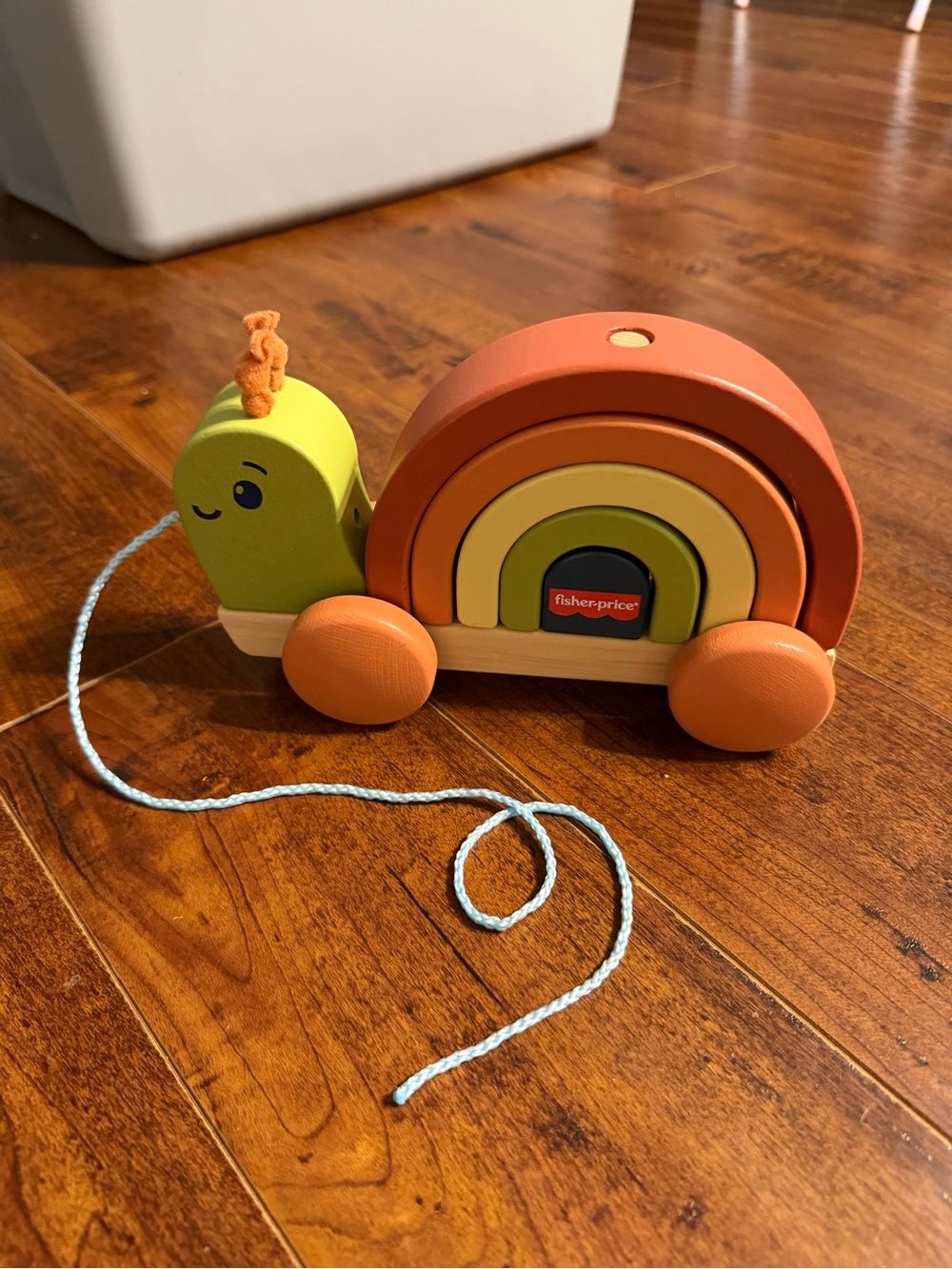 Fisher-Price Green & Orange Pull-Along Stacking Snail